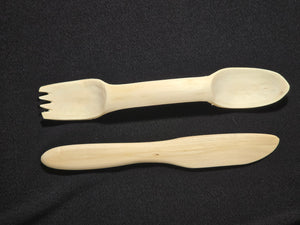 Hand-Whittled Spreader & Spork