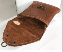 Load image into Gallery viewer, Leather Pouch with Swing Clasp