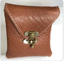 Load image into Gallery viewer, Leather Pouch with Swing Clasp